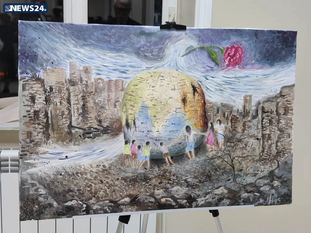 "Uşaqların xəyalında sülh, müharibələrə son" - FOTOLAR