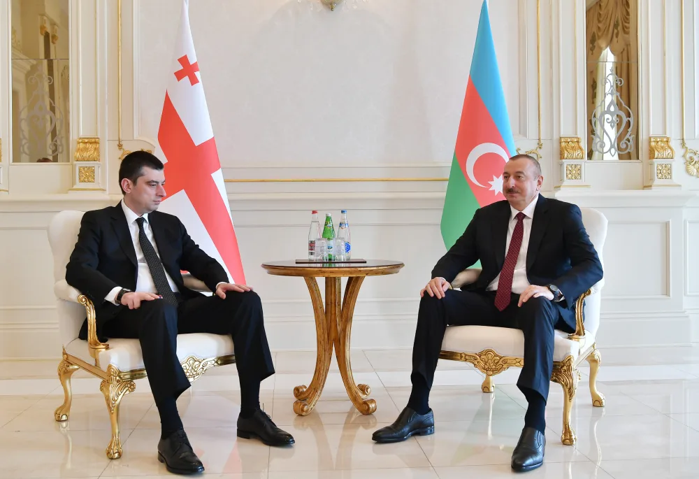 Prezident İlham Əliyev Gürcüstanın Baş Nazirini - QƏBUL ETDİ - FOTO - YENİLƏNİB