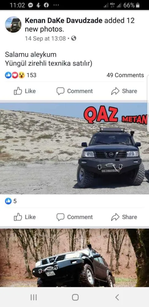 Bakıda zirehli avtomobil sürən "avtoş" - PEYDA OLUB - FOTOLAR