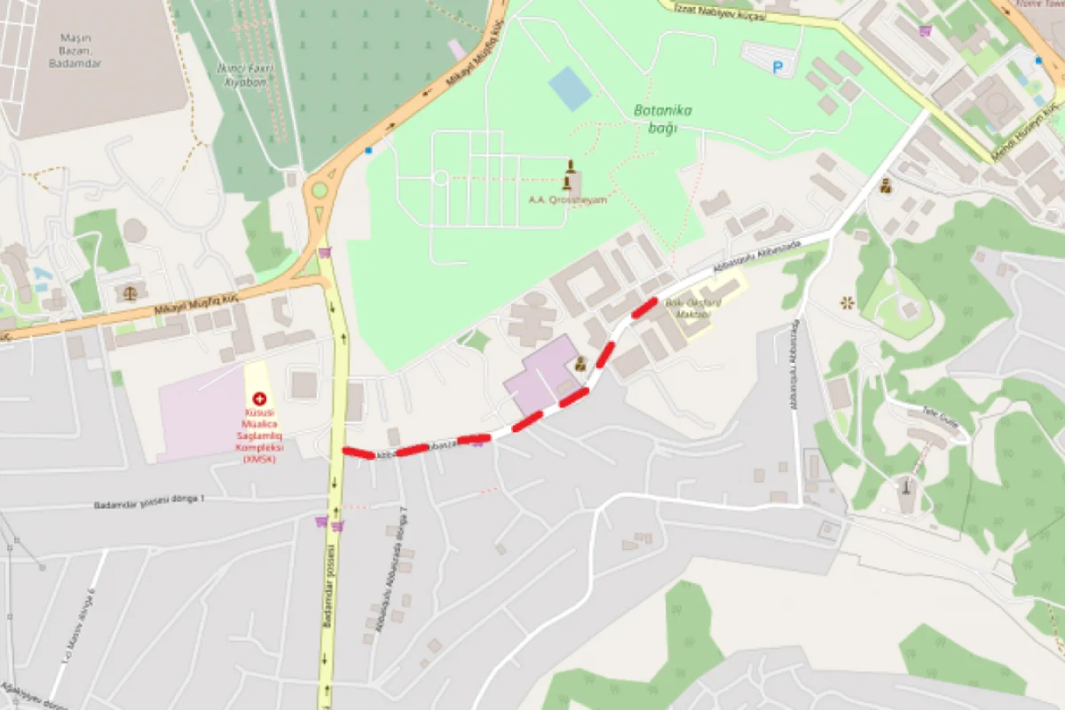 Diqqət! - Bu yolda təmir başlanır, alternativ yollardan istifadə edin