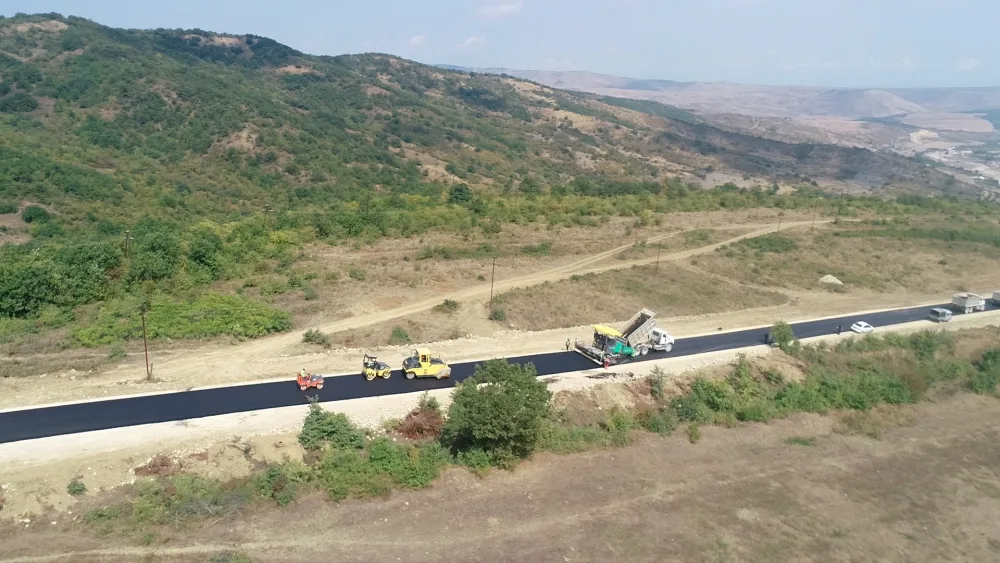 Şabranda 25 kilometr yol - YENİDƏN QURULUR - FOTO