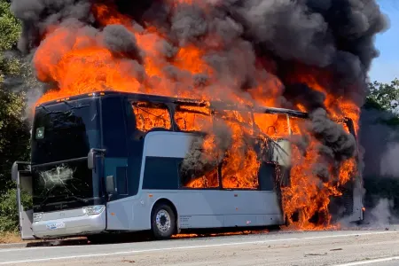 Bakıda keçmiş məhkum avtobusu - YANDIRDI