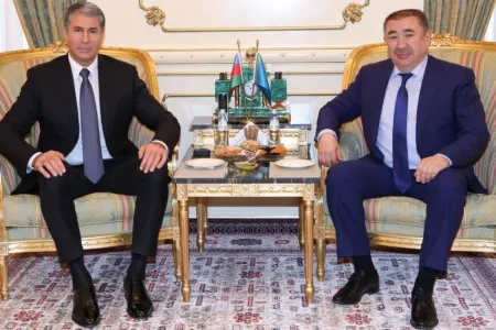 Vilayət Eyvazov qazaxıstanlı həmkarını - QƏBUL ETDİ - FOTO