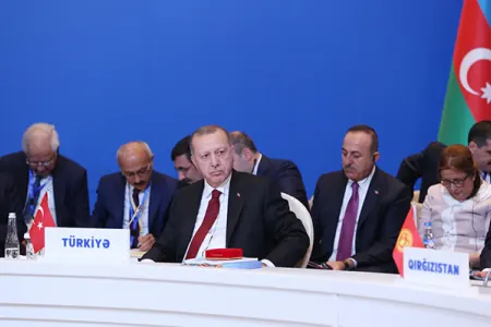 Ərdoğanın Bakıdakı çıxışı: - "Ulu əcdadımız Dədə Qorqudun dediyi kimi..."