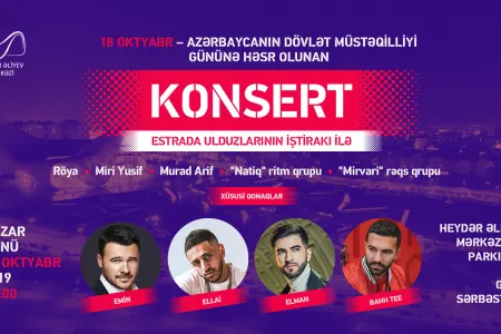 Müstəqillik Günü münasibətilə Bakıda - KONSERT OLACAQ
