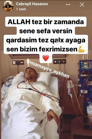 Karateçimiz Ayxan Mamayev xəstəxanaya yerləşdirildi - böyrək çatışmazlığından əziyyət çəkir
