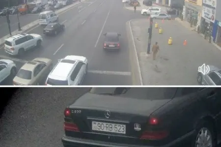 Bakıda sürücünün cərimələnməsinin - ŞOK SƏBƏBİ – FOTO