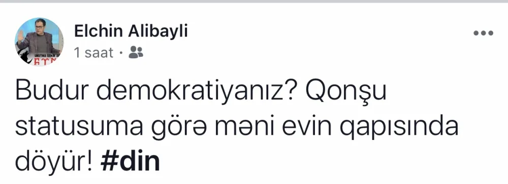 Elçin Əlibəylini evinin önündə döydülər - -FOTOLAR