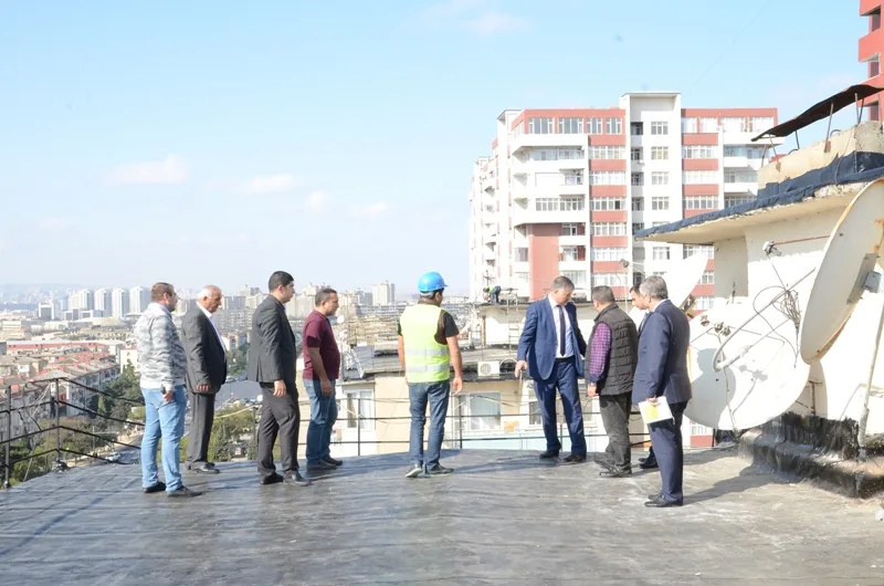 BŞİH 380 binanın dam örtüyünü təmir edir