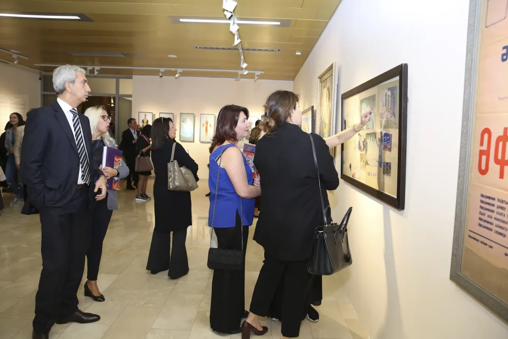 Xalq rəssamı Bədurə Əfqanlının - SƏRGİSİ AÇILIB - FOTOLAR