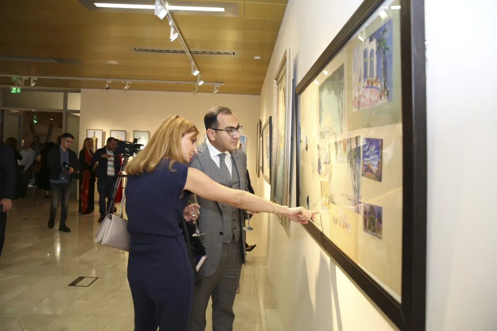 Xalq rəssamı Bədurə Əfqanlının - SƏRGİSİ AÇILIB - FOTOLAR