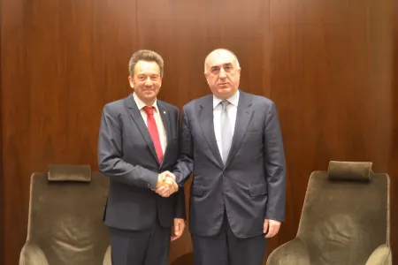 Elmar Məmmədyarov Beynəlxalq Qırmızı Xaç Komitəsinin prezidenti ilə - GÖRÜŞDÜ