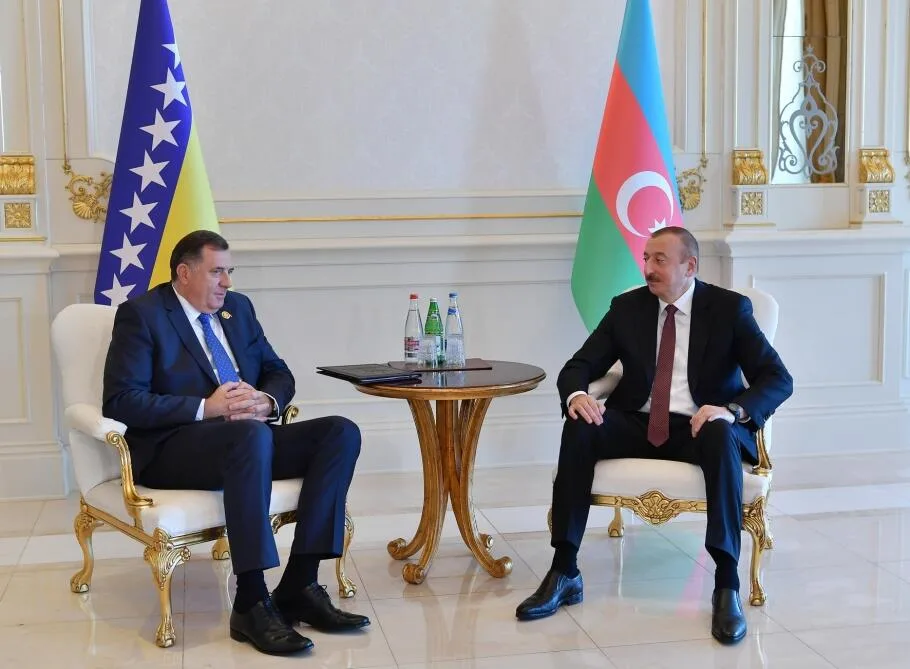 İlham Əliyev Milorad Dodik ilə - GÖRÜŞDÜ