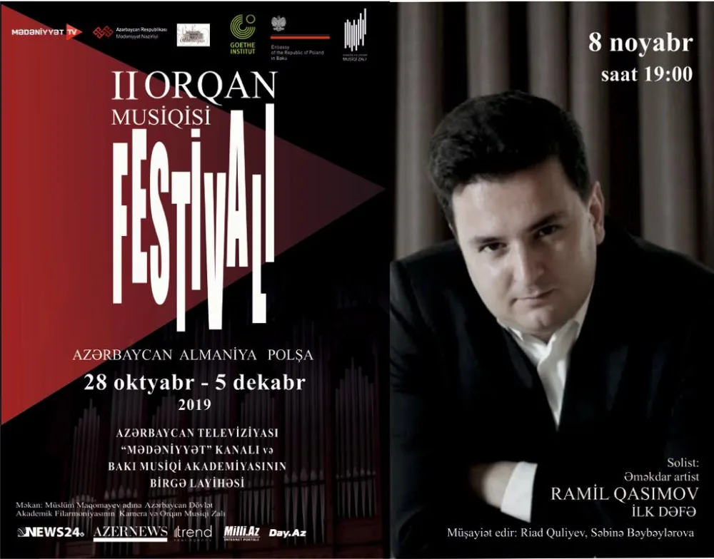 Azərbaycanda ikinci Orqan musiqisi festivalı keçiriləcək - Ramil Qasımov İLK DƏFƏ