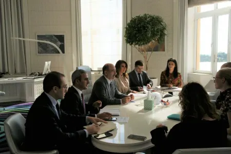 Mədəniyyət naziri “Crafting Futures” proqramının nümayəndələri ilə - GÖRÜŞDÜ - FOTO