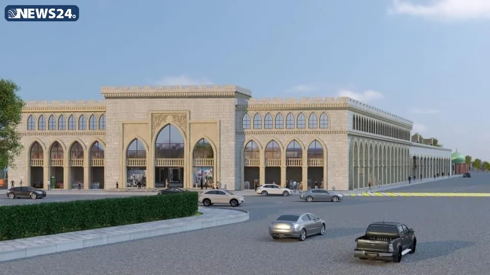 Azərbaycanda qədim üslubda möhtəşəm bazar tikilir - FOTOLAR