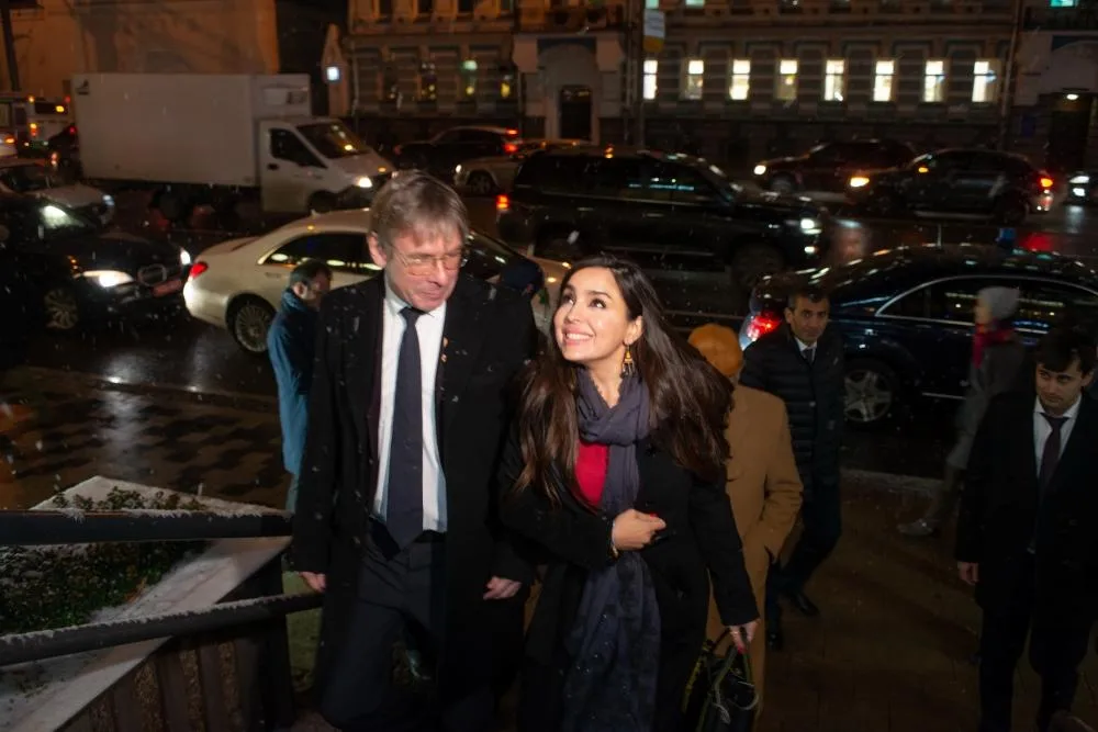 Moskvada İmadəddin Nəsiminin heykəlinin açılış mərasimi keçirilib - FOTOLAR