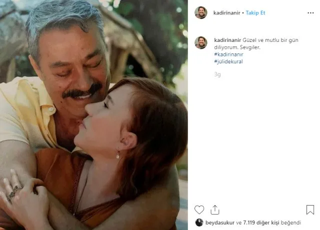 Kadir İnanırın ilk işi sevgilisini paylaşmaq oldu