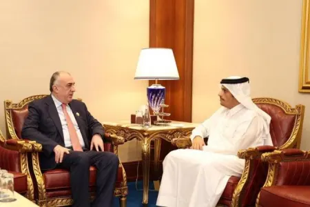 Nazir Dohada qətərli həmkarı ilə danışıq apardı – - FOTO