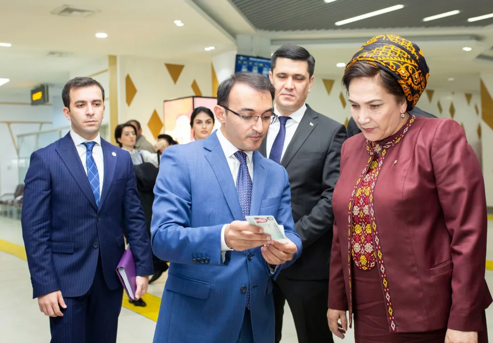 Türkmənistan Məclisinin sədri “ASAN xidmət”də - FOTOLAR