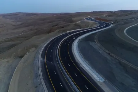 Bakı-Şamaxı yolunun 16 km-lik hissəsi - GENİŞLƏNDİRİLİR - FOTO