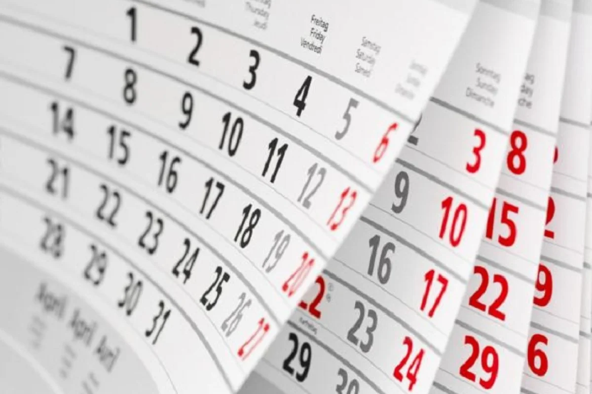 Noyabr və dekabrda 24 gün qeyri-iş günü olacaq