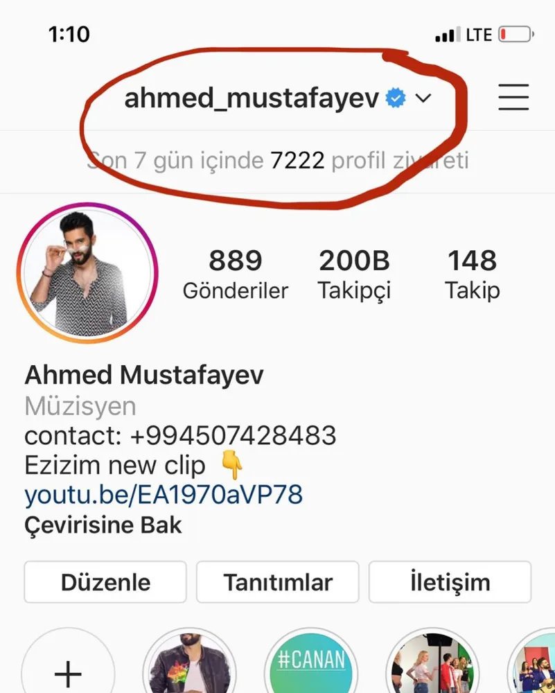 "İnstagram" Əhmədi tanıdı - FOTO