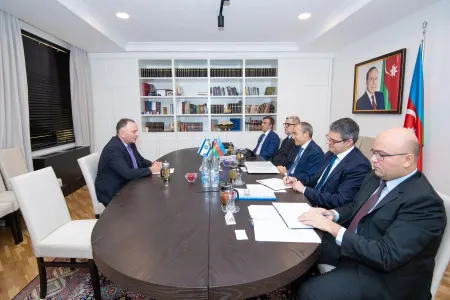 Mikayıl Cabbarov İsrailin Azərbaycandakı səfiri ilə - GÖRÜŞDÜ