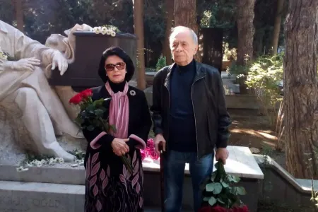 Xalq artistinin məzarı ziyarət olundu - FOTOLAR
