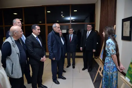Xalq artistləri orta məktəbdə - BİR ARAYA GƏLDİ - FOTOLAR