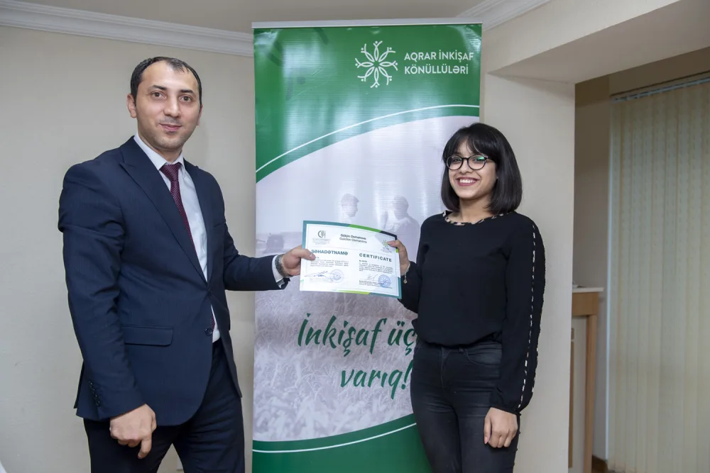 “Aqrar İnkişaf Könüllüləri”nə sertifikatlar - verildi