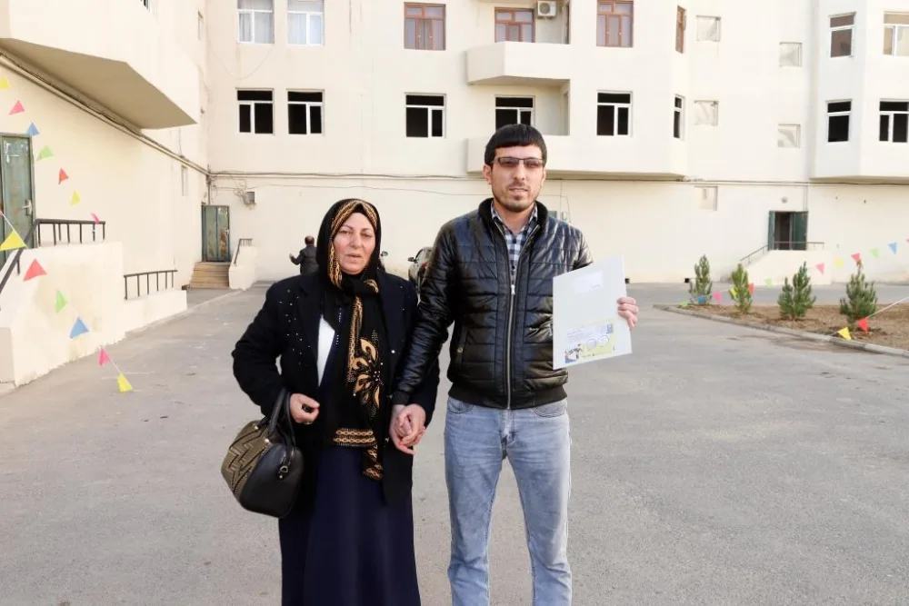 Daha 32 Qarabağ əlili və şəhid ailəsinə - EV VERİLDİ -FOTOLAR