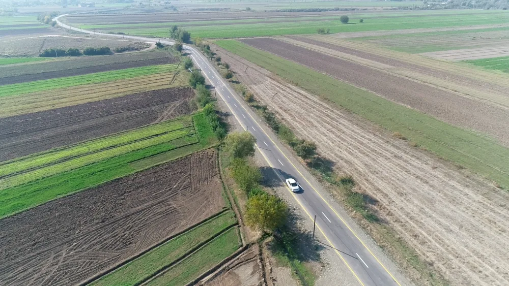 Ağcabədidə 18 kilometrlik yol - YENİDƏN QURULDU - FOTO