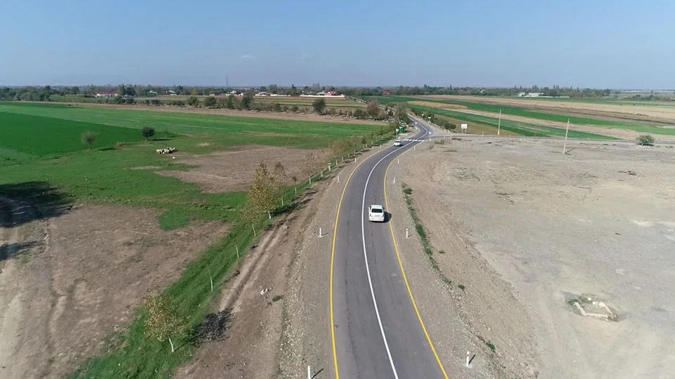 Ağcabədidə 18 kilometrlik yol - YENİDƏN QURULDU - FOTO