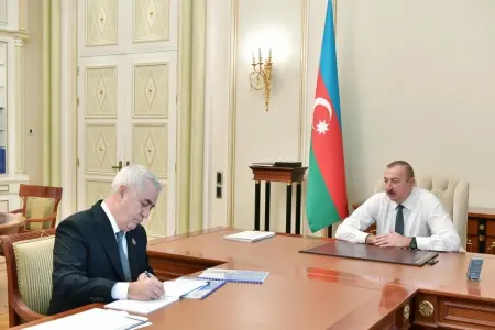 Prezident Cavid Qurbanovu qəbul etdi- - FOTO