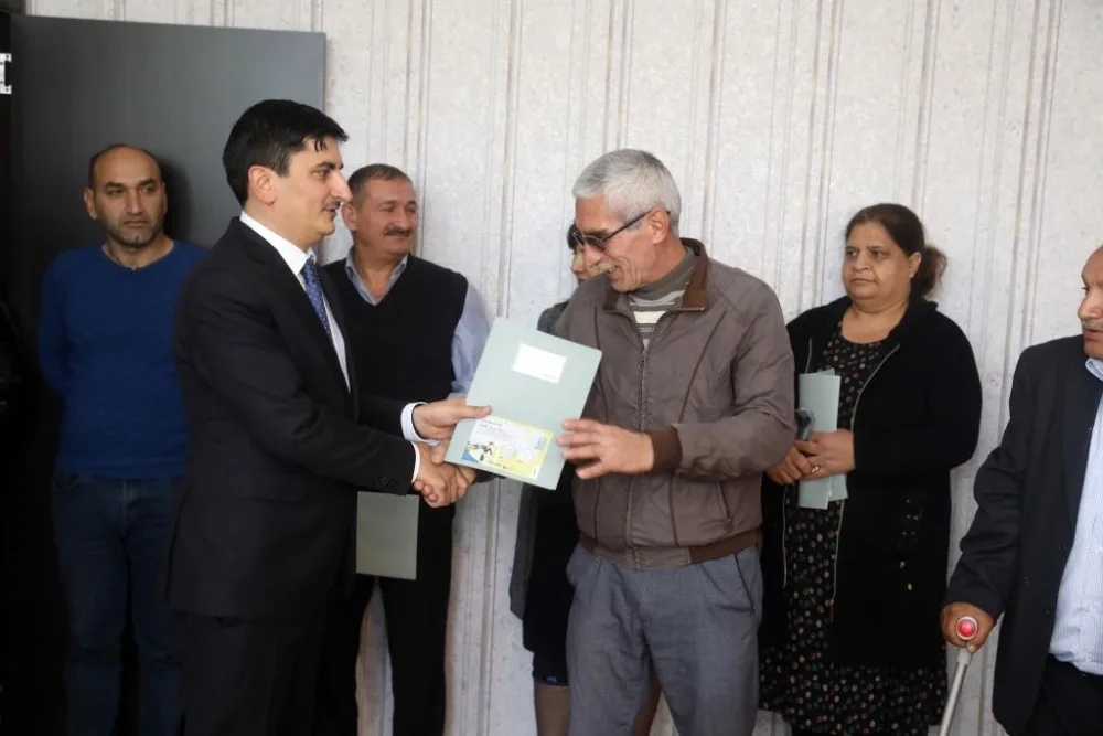 İndiyədək şəhid ailələrinə və müharibə əlillərinə 6907 - EV VERİLİB - FOTO