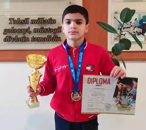 Məktəblilər beynəlxalq yarışlardan qızıl medalla - qayıtdılar -FOTOLAR