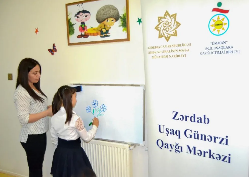 Zərdabda 30-dan çox uşağa günərzi qayğı xidmətləri göstərilir - FOTO