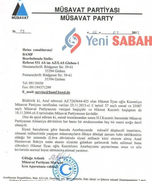 “Mühacir biznesi” ilə bağlı yeni sənədlər yayıldı