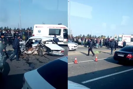 Aeroport yolunda dəhşətli görüntülər