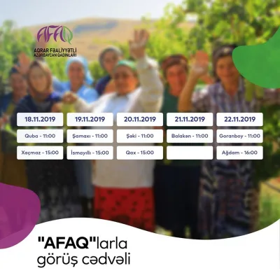 Regionlarda qadın fermerlərlə görüş keçiriləcək - FOTO