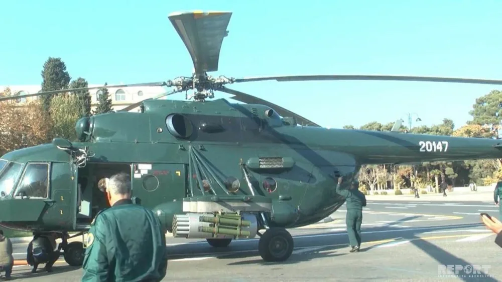 Sumqayıt səmasında uçan helikopterlərdən sakinlər üçün - dəvətnamə atıldı - FOTO - VİDEO