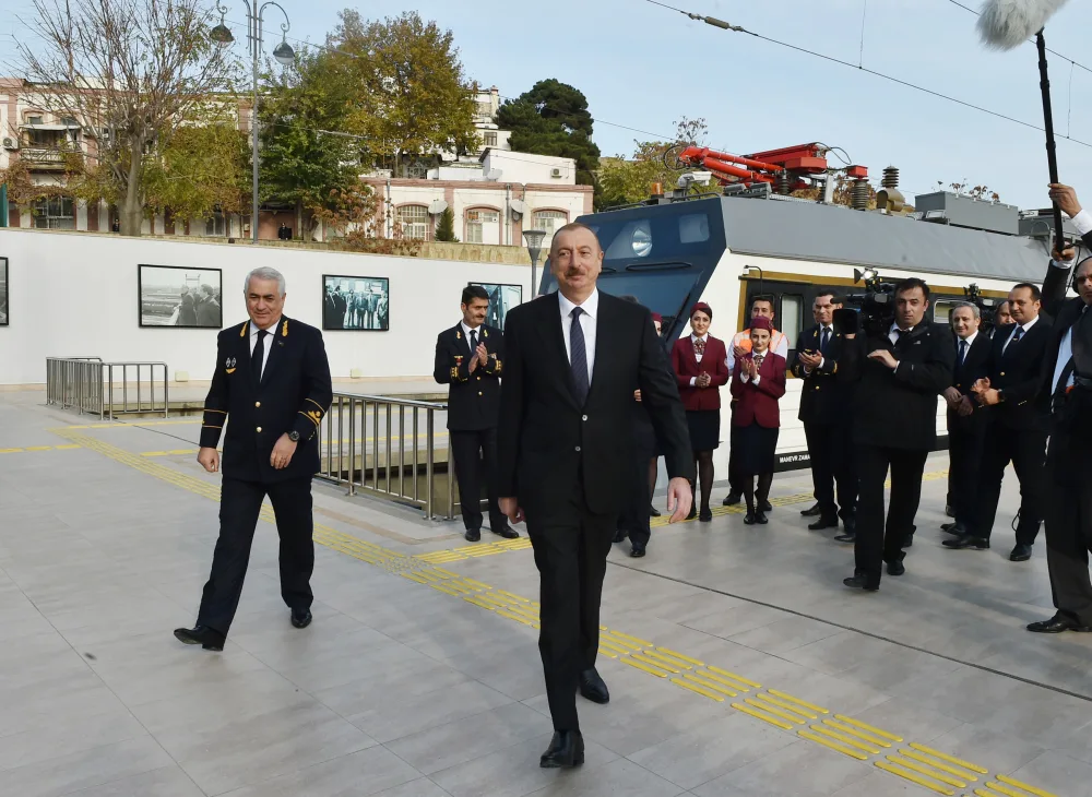 Prezident Pirşağı dəmir yolu stansiyasının - AÇILIŞINDA - FOTOLAR - VİDEO - YENİLƏNDI-2