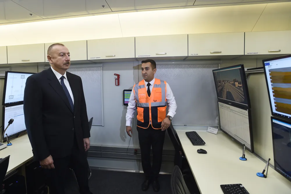 Prezident Pirşağı dəmir yolu stansiyasının - AÇILIŞINDA - FOTOLAR - VİDEO - YENİLƏNDI-2