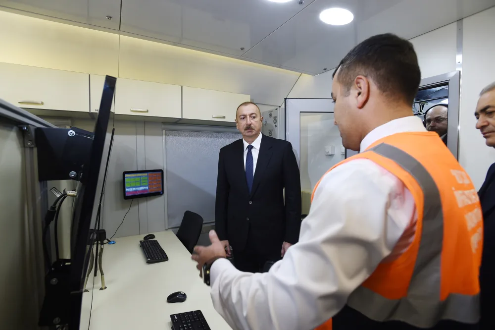 Prezident Pirşağı dəmir yolu stansiyasının - AÇILIŞINDA - FOTOLAR - VİDEO - YENİLƏNDI-2
