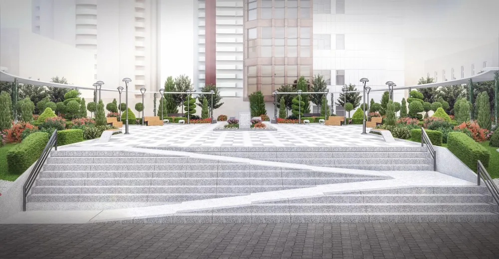 Xətainin abidəsi yolun ortasında qalıb - FOTO