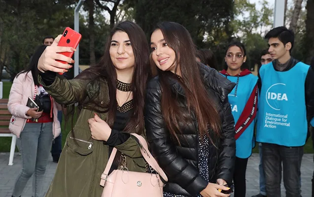 Leyla Əliyeva Atatürk parkında olub - -FOTOLAR