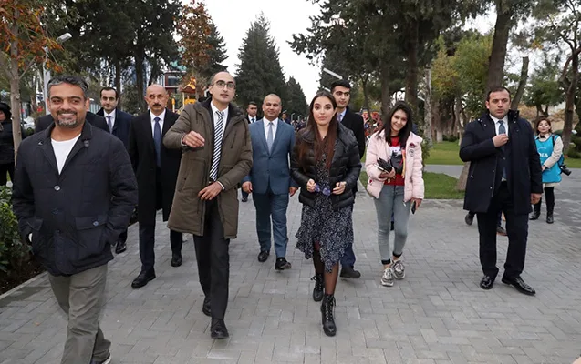 Leyla Əliyeva Atatürk parkında olub - -FOTOLAR