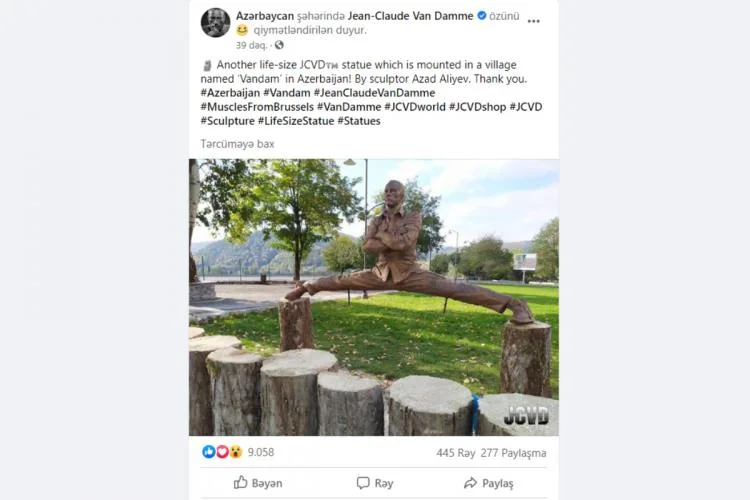 Van Damm Azərbaycana - TƏŞƏKKÜR ETDİ