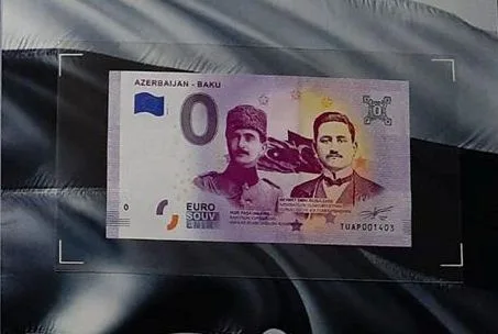 Rəsulzadə və Nuru Paşanın birgə rəsmi olan avro çap olundu - -FOTO